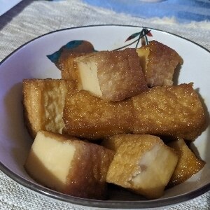 お弁当のおかずにも〜厚揚の甘辛煮